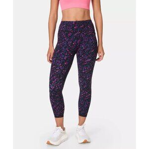 🆕SWEATY BETTY Power 7/8 Workout Leggings Dab Print Small